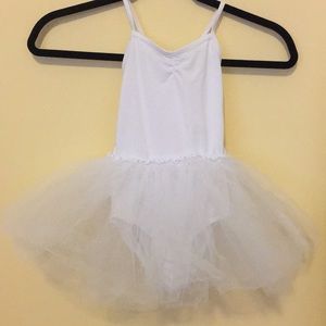 H M kids white tutu leotard